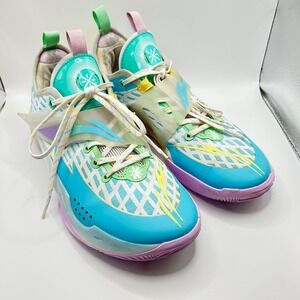 Li-Ning Way of Wade 808 2 Mens Basketball Shoes Teal Lavender Multi Color DW-808